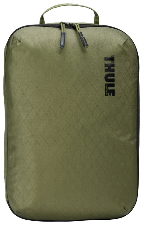 2x THULE Packing Cube Set Compression Travel Storage Bags Duo in Green - (S & M)