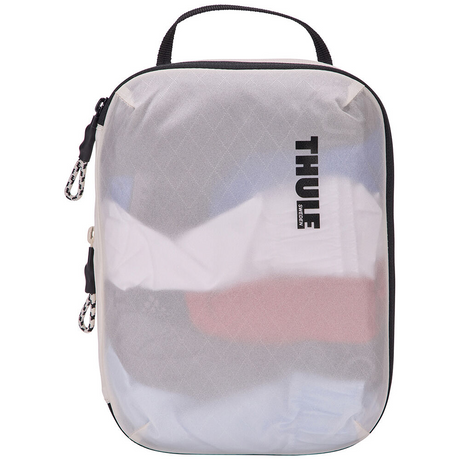 2x THULE Packing Cube Set Compression Travel Storage Bags Duo in White - (S & M)