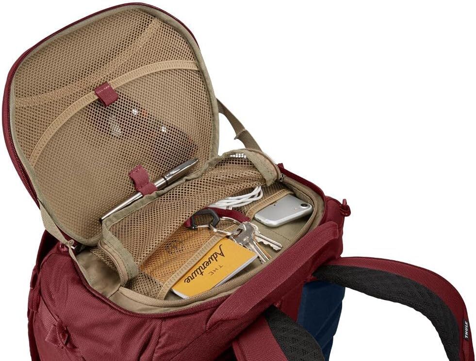 Thule Landmark Womens 60L Travel Adventure Backpack w/ 20L Daypack - Dark Bordeaux Red