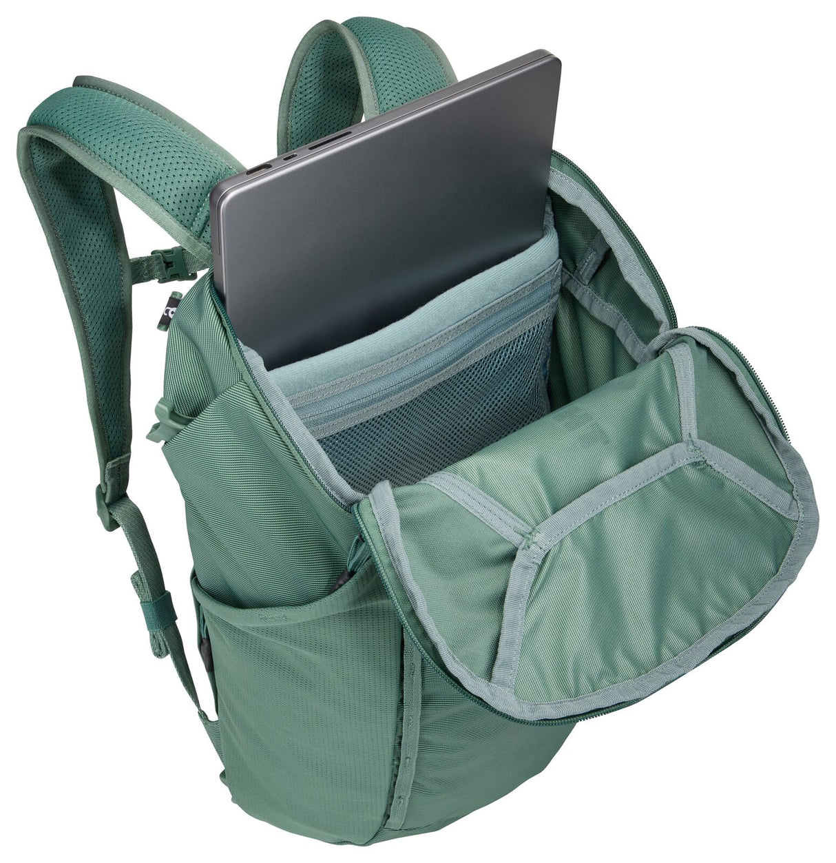 THULE Landmark 60L Travel Backpack w/ 20L Daypack & Laptop Sleeve in Hazy Green