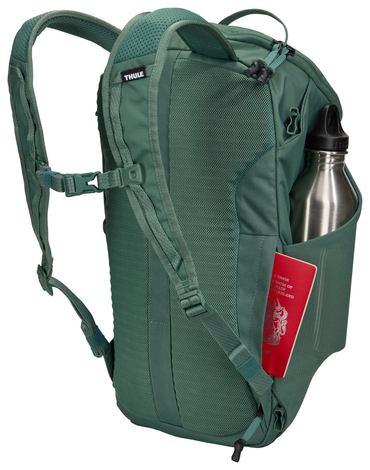 THULE Landmark 60L Travel Backpack w/ 20L Daypack & Laptop Sleeve in Hazy Green