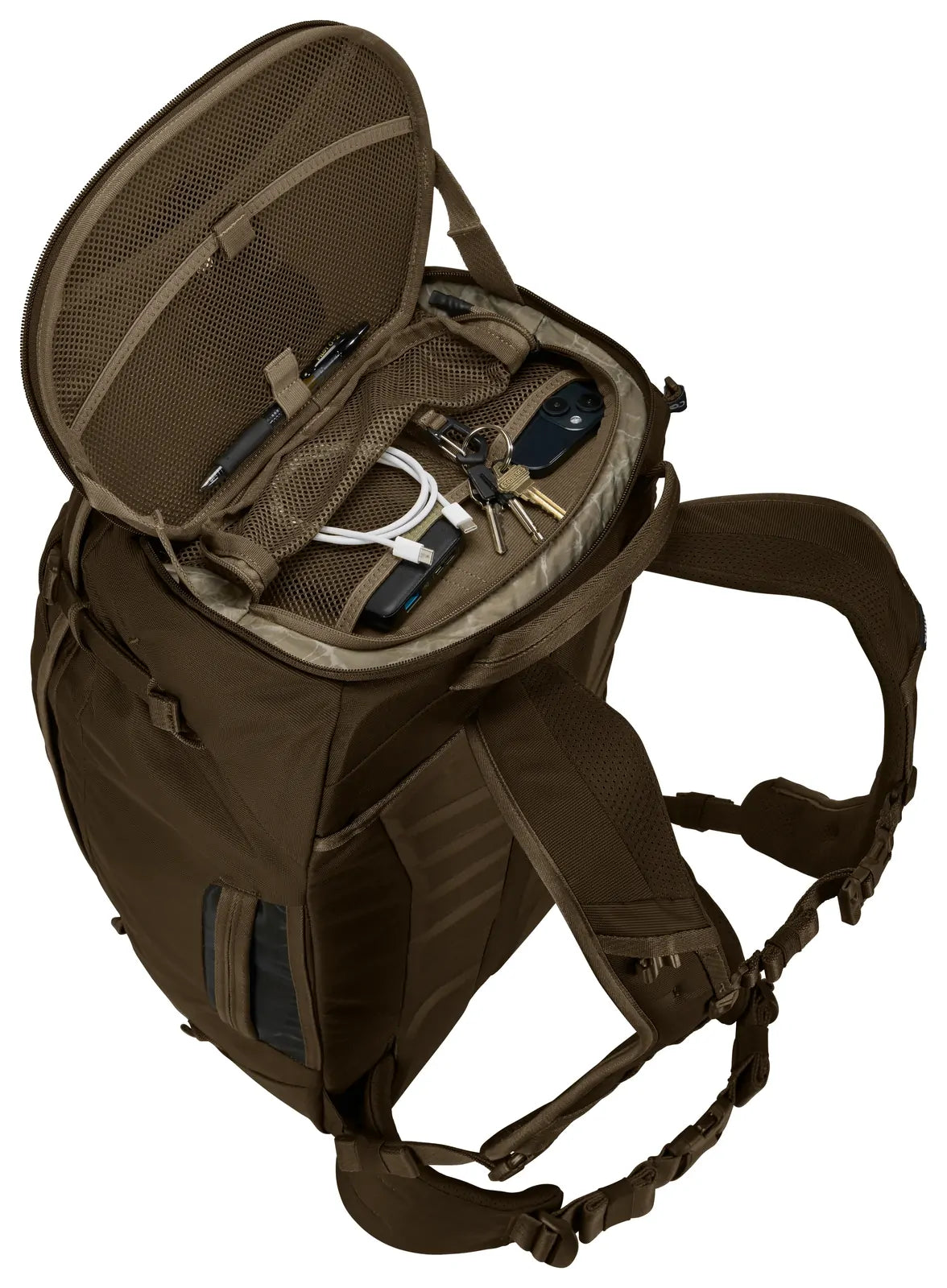 THULE Landmark 60L Travel Backpack w/ 20L Daypack & Laptop Sleeve in Deep Khaki