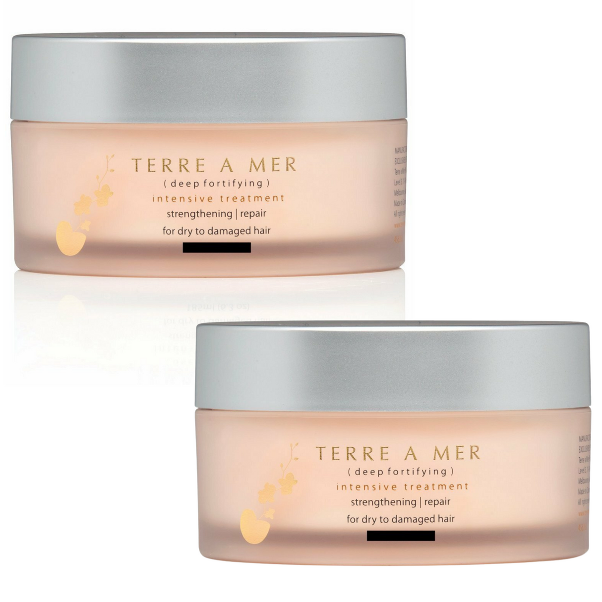 2x TERRE A MER Keratin/Argan Oil Repair Hair Mask Treatment Cream - Intensive Treatment (200ml)