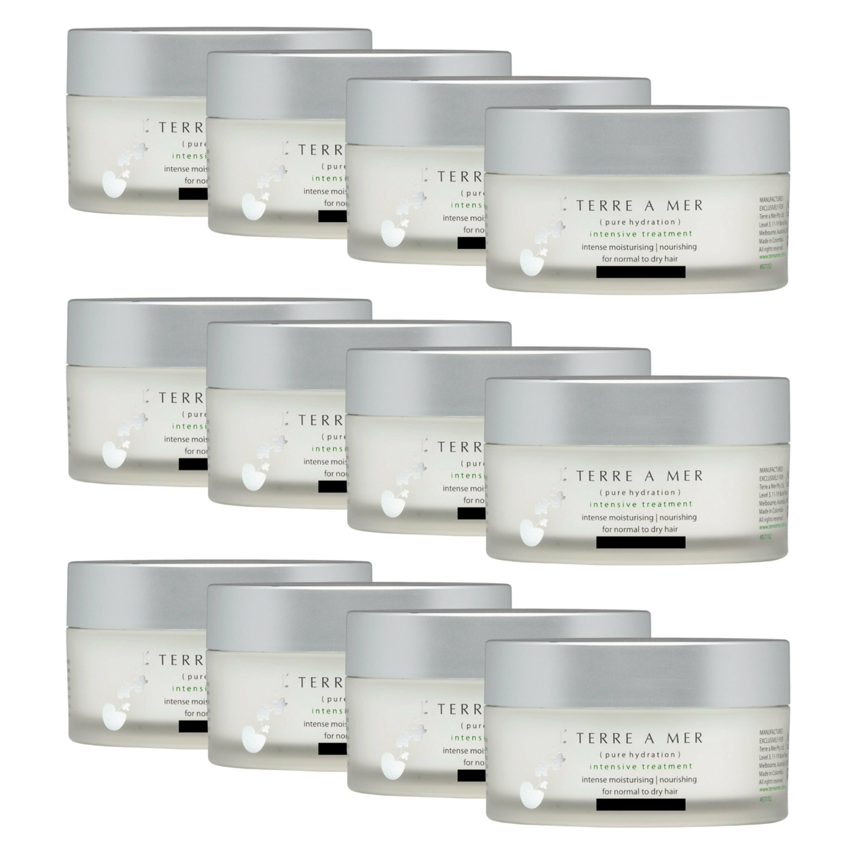 12x TERRE A MER Amino Acid/Argan Oil Repair Hair Mask Treatment Cream - Intensive Treatment (200ml)