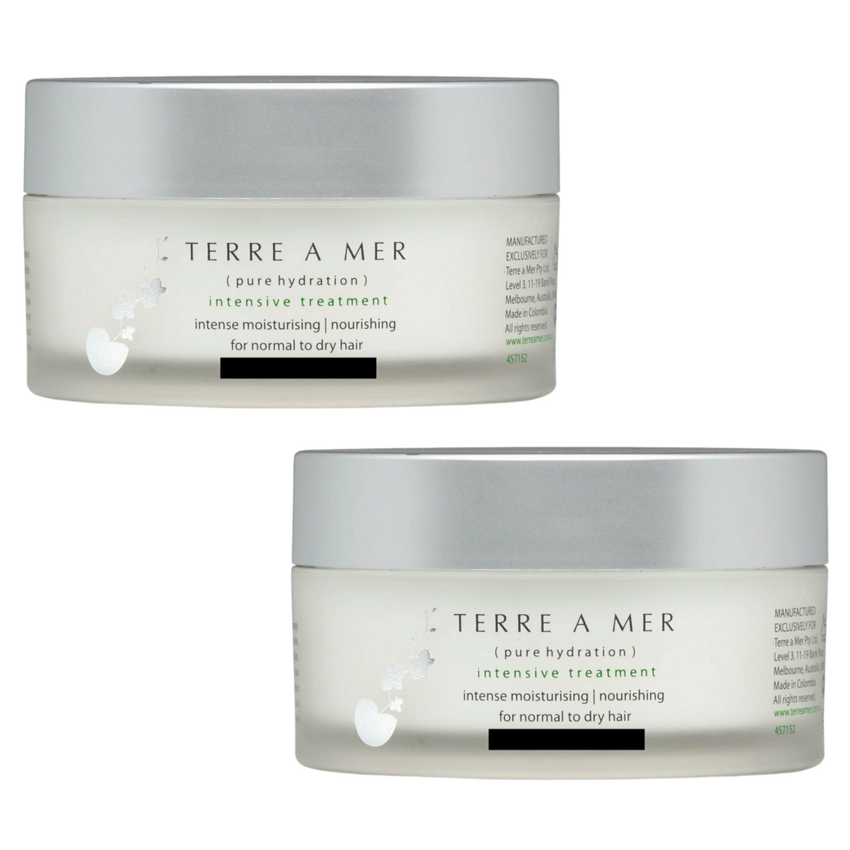 2x TERRE A MER Amino Acid/Argan Oil Repair Hair Mask Treatment Cream - Intensive Treatment (200ml)