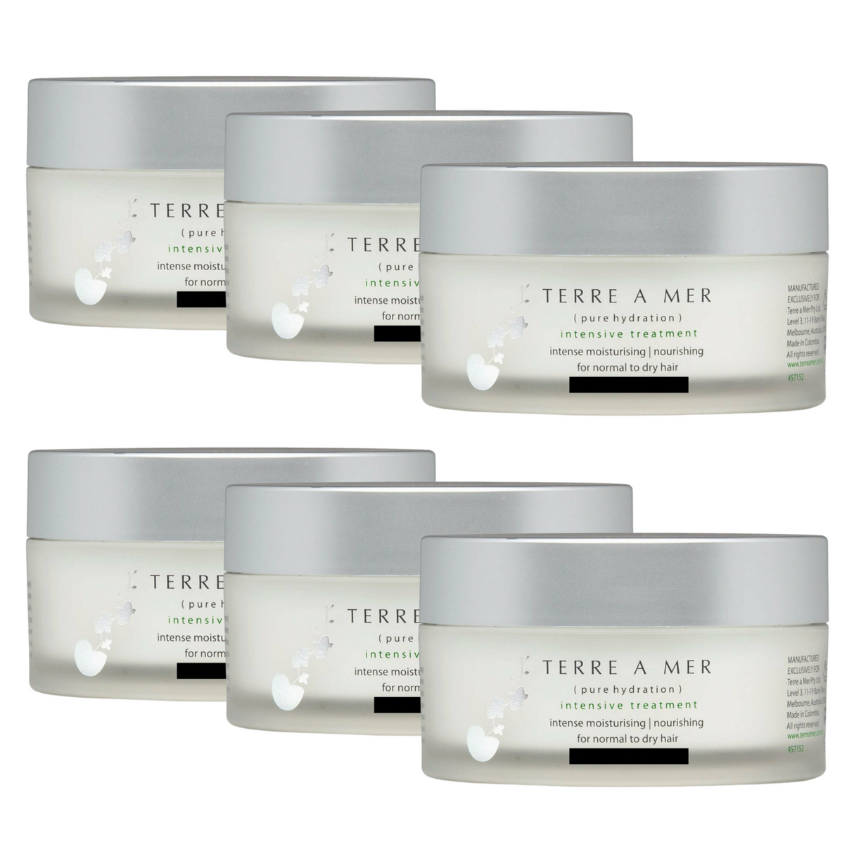 6x TERRE A MER Amino Acid/Argan Oil Repair Hair Mask Treatment Cream - Intensive Treatment (200ml)