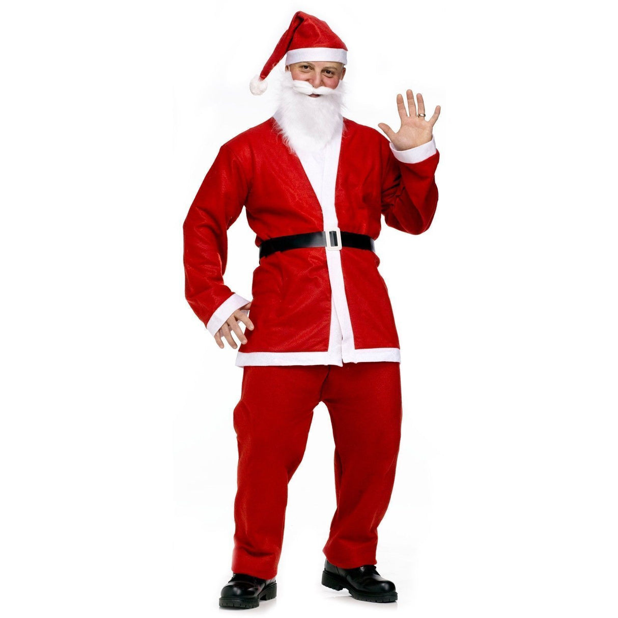 ADULT LARGE SANTA CLAUS COSTUME Suit Father Xmas Party Outfit Father Christmas