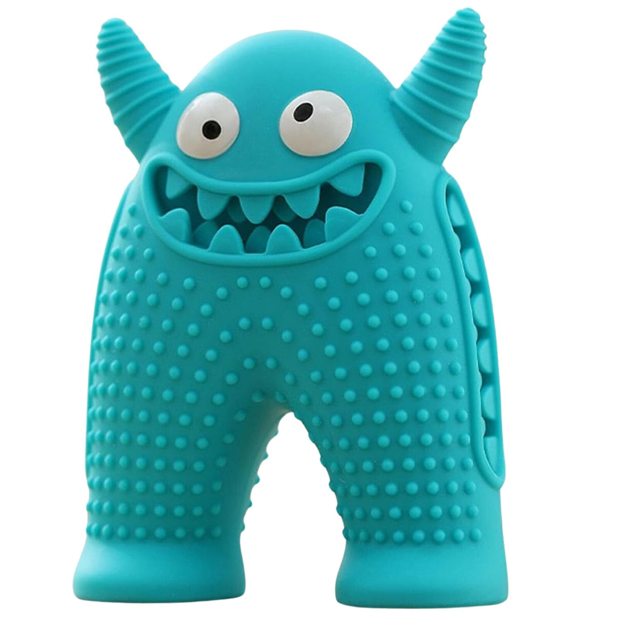 Dog Toothbrush Puppy Teeth Cleaner Squeaky Chew Toy in Blue