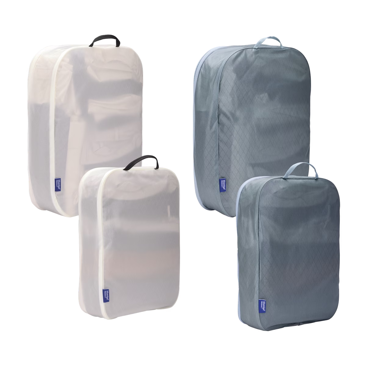 Thule 4pc Family Packing Cube Set (2x Medium & 2x Large) - Pond Grey/White (Travel Organiser Bags)