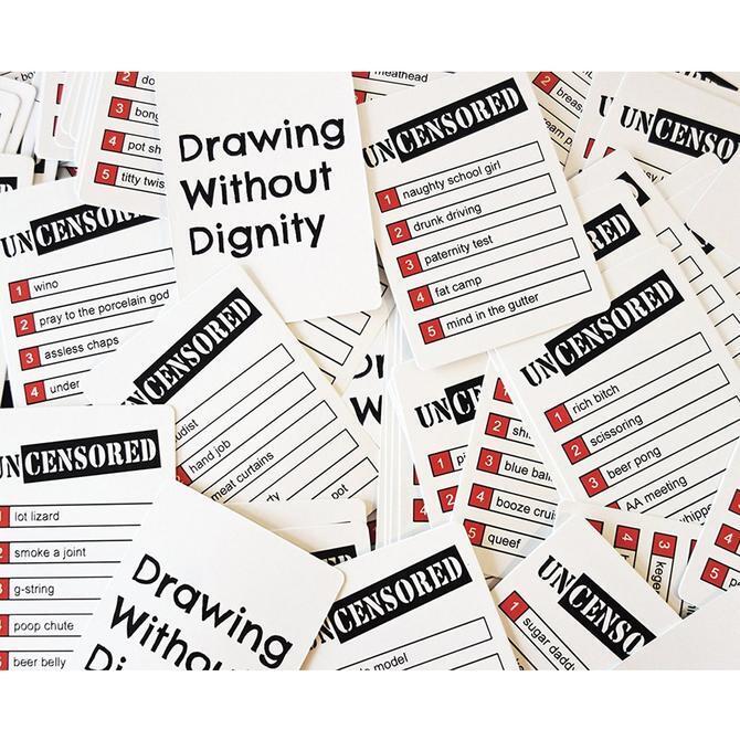 Drawing Without Dignity Card Drawing Game - Party Home Fun - Base Edition