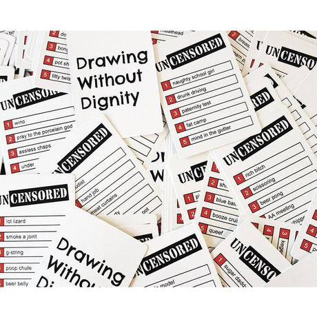 Drawing Without Dignity Card Drawing Game - Party Home Fun - Base Edition