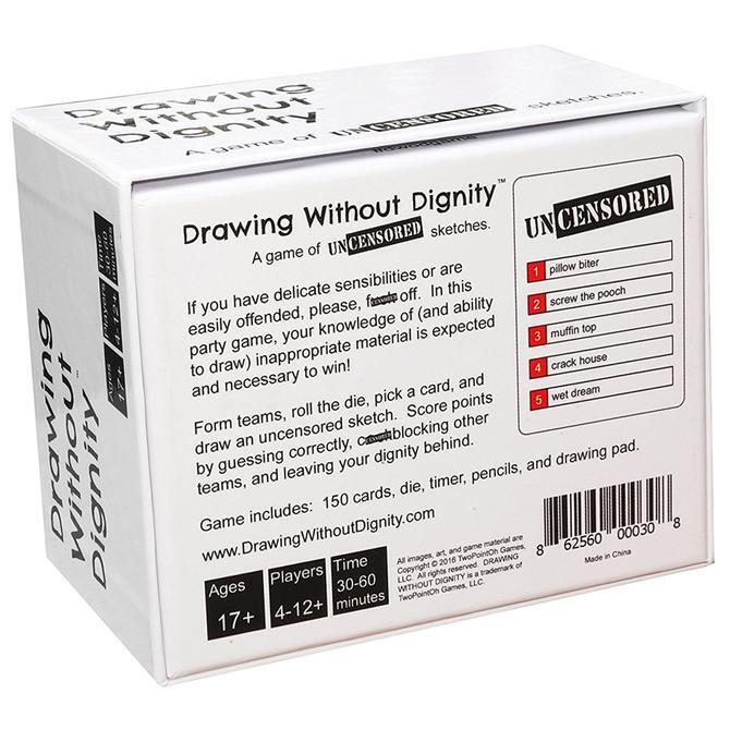 Drawing Without Dignity Card Drawing Game - Party Home Fun - Base Edition