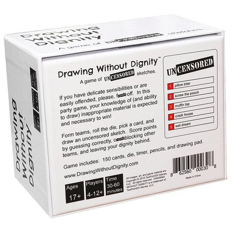 Drawing Without Dignity Card Drawing Game - Party Home Fun - Base Edition