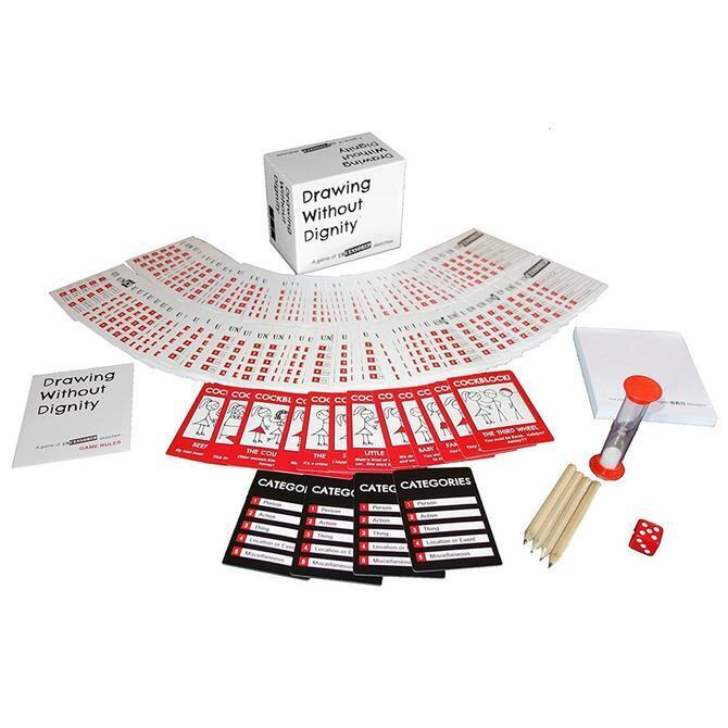 Drawing Without Dignity Card Drawing Game - Party Home Fun - Base Edition