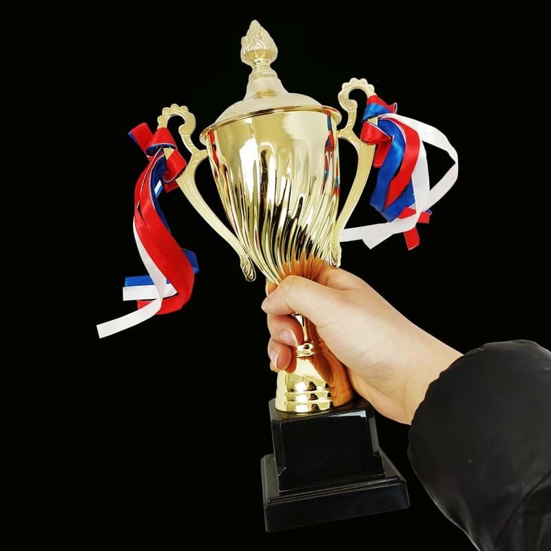 30cm Gold Trophy Cup - School Sports Day Winners/Events Award