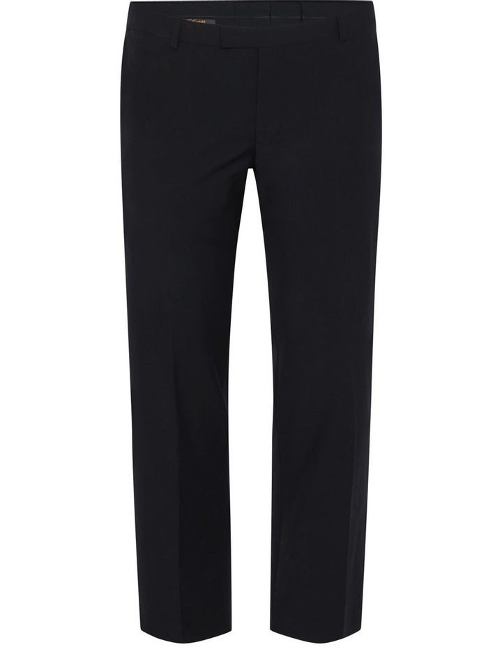 Mens Microfibre Trousers Dress Business Formal Office Pants Wrinkle-Friendly - Black