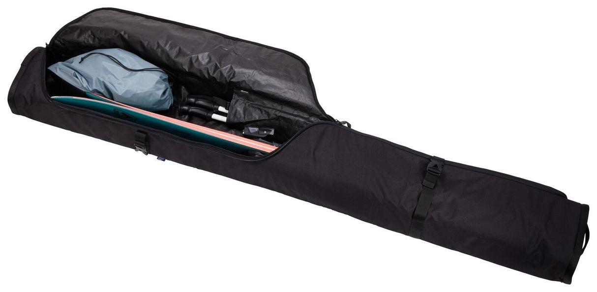 THULE 192cm RoundTrip Ski Padded Bag Holds 1 Pair Alpine or 2 Nordic Skis in Black