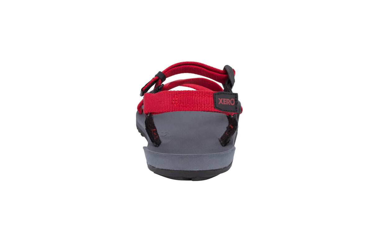 Xero Kids Z-Trail Barefoot Hiking Sandals - Charcoal/Red Pepper (Zero Drop)