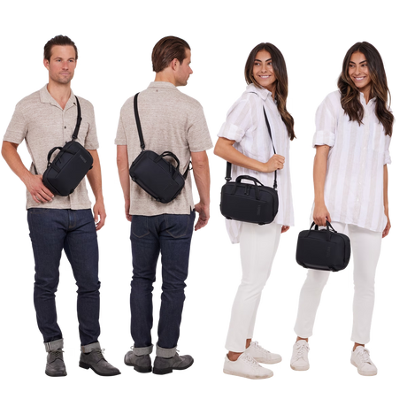 THULE Subterra 5–7L Expandable Crossbody Bag Secure Travel Shoulder Pack in Black