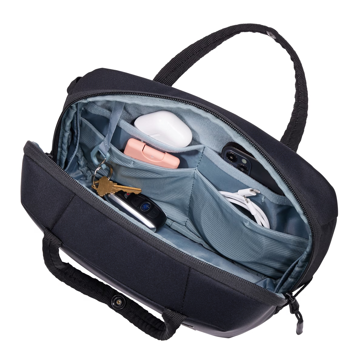 THULE Subterra 5–7L Expandable Crossbody Bag Secure Travel Shoulder Pack in Black