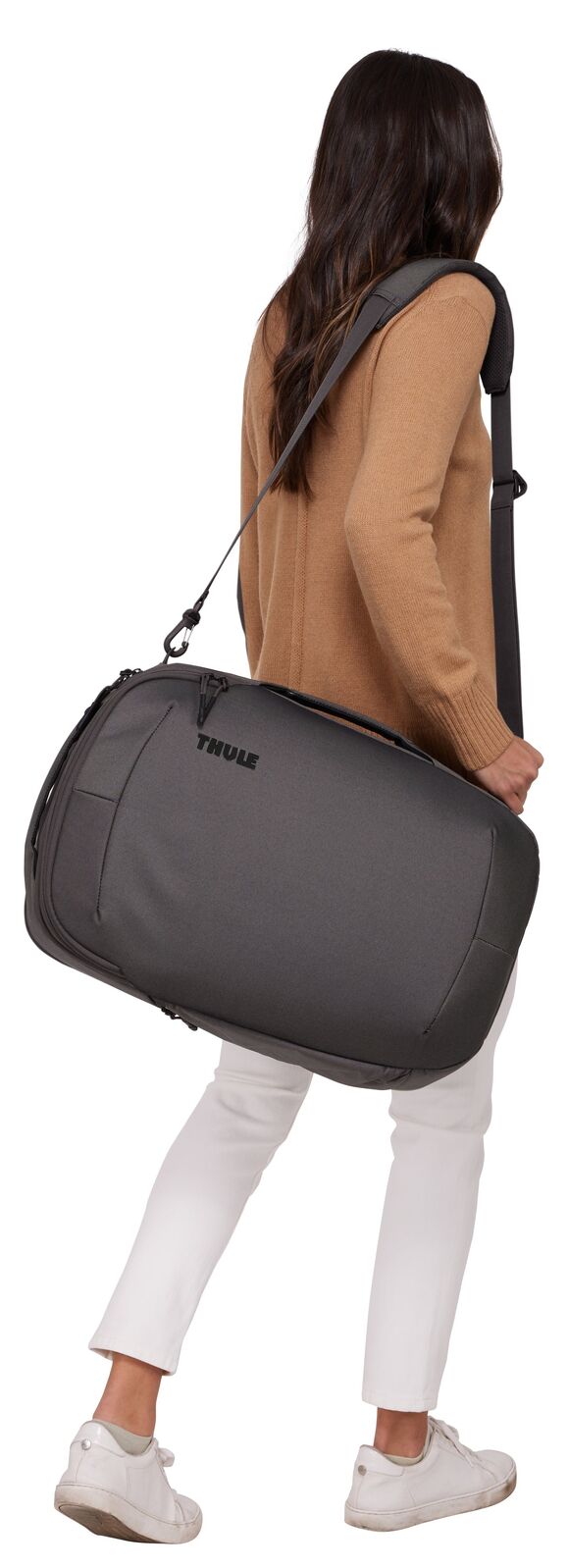 THULE Subterra 40L Airline Approved Carry-On Backpack Duffel w/ Laptop Sleeve in Vetiver Gray