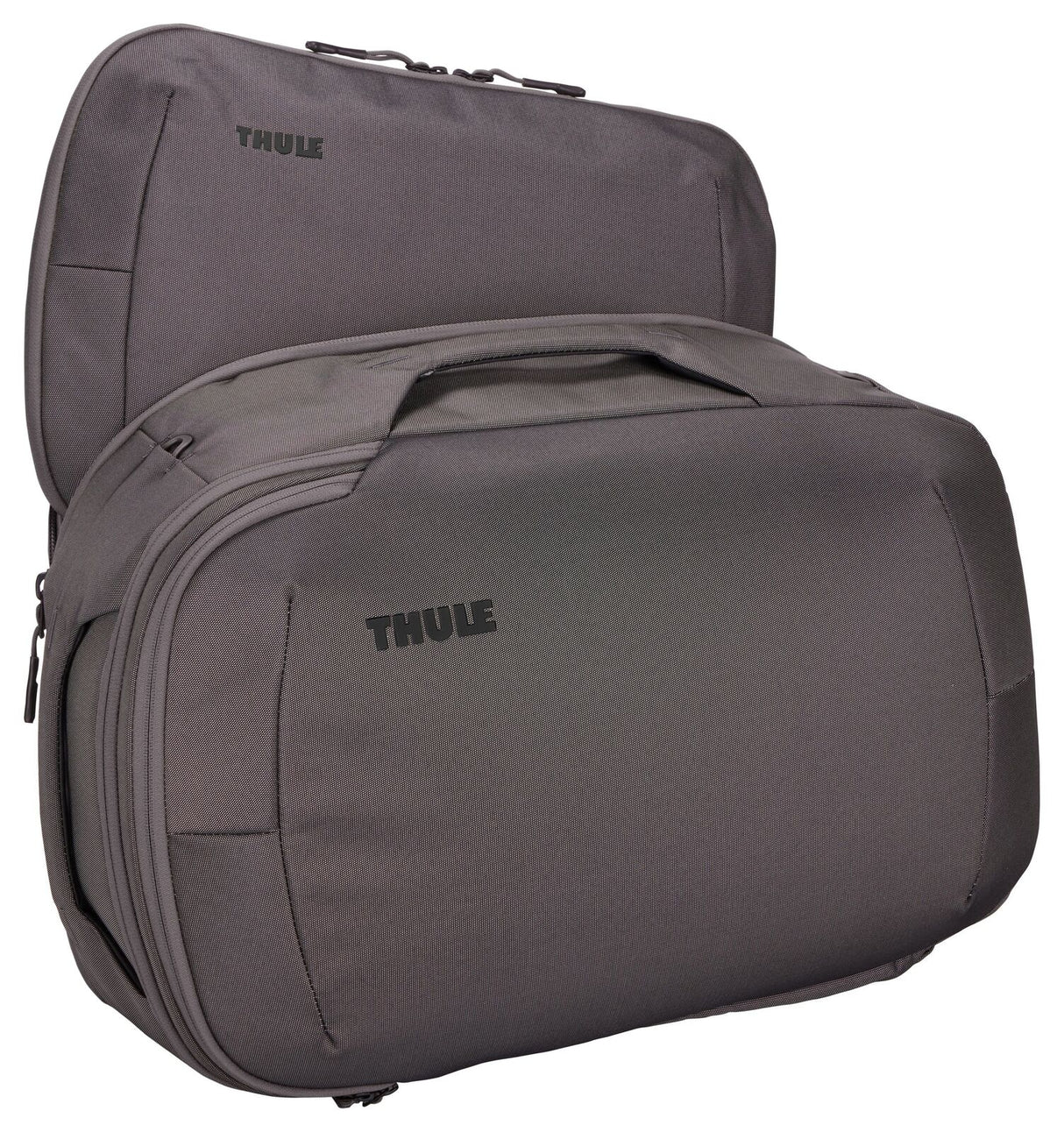 THULE Subterra 40L Airline Approved Carry-On Backpack Duffel w/ Laptop Sleeve in Vetiver Gray