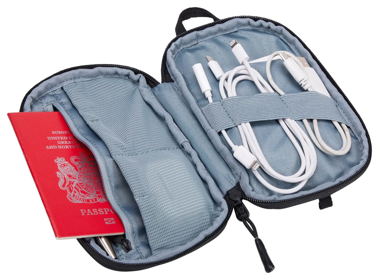 THULE Subterra Powershuttle 21.5cm Small Tech Travel Case Organizer in Black