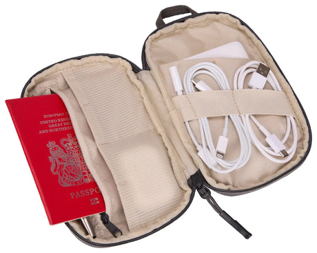 THULE Subterra Powershuttle 21.5cm Small Tech Travel Case Organizer in Vetiver Gray