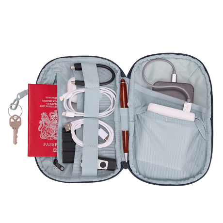 THULE Subterra Powershuttle Pouch Tech Organiser Travel Case in Dark Slate - Medium