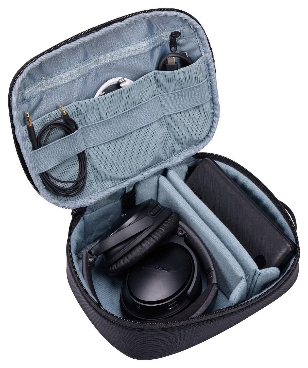 THULE Subterra Powershuttle Tech Accessory Organizer Travel Case in Black - Large