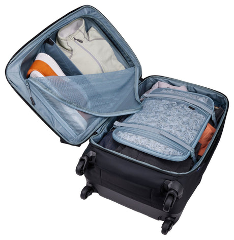 THULE Subterra 65L Checked Spinner Suitcase 68cm 4-Wheel Luggage Bag in Black