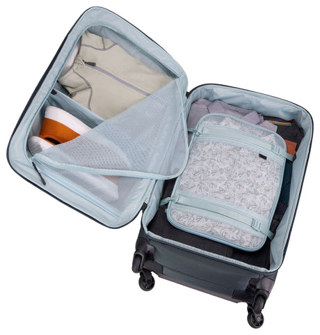 THULE Subterra 65L Checked Spinner Suitcase 68cm 4-Wheel Luggage Bag in Dark Slate