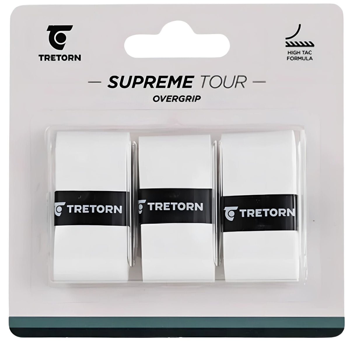 Tretorn Supreme Tour 3 Pack Overgrip Grip Tennis Pickleball Padel in White