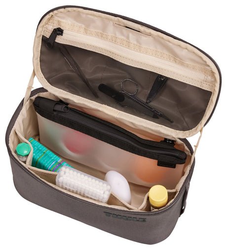 THULE Subterra Wipeable Toiletry Bag Travel Wash Kit w/ Removable TSA Pouch in Vetiver Gray