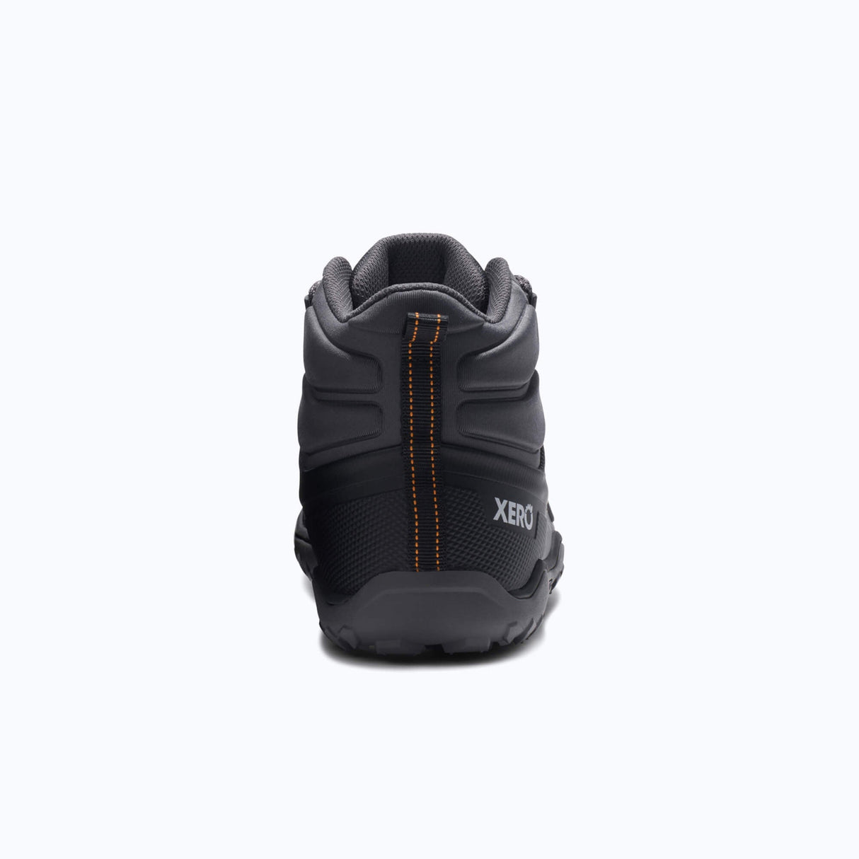 Xero Mens Scrambler Trail Mid Barefoot Hiking Boots - Asphalt/Black (Zero Drop)