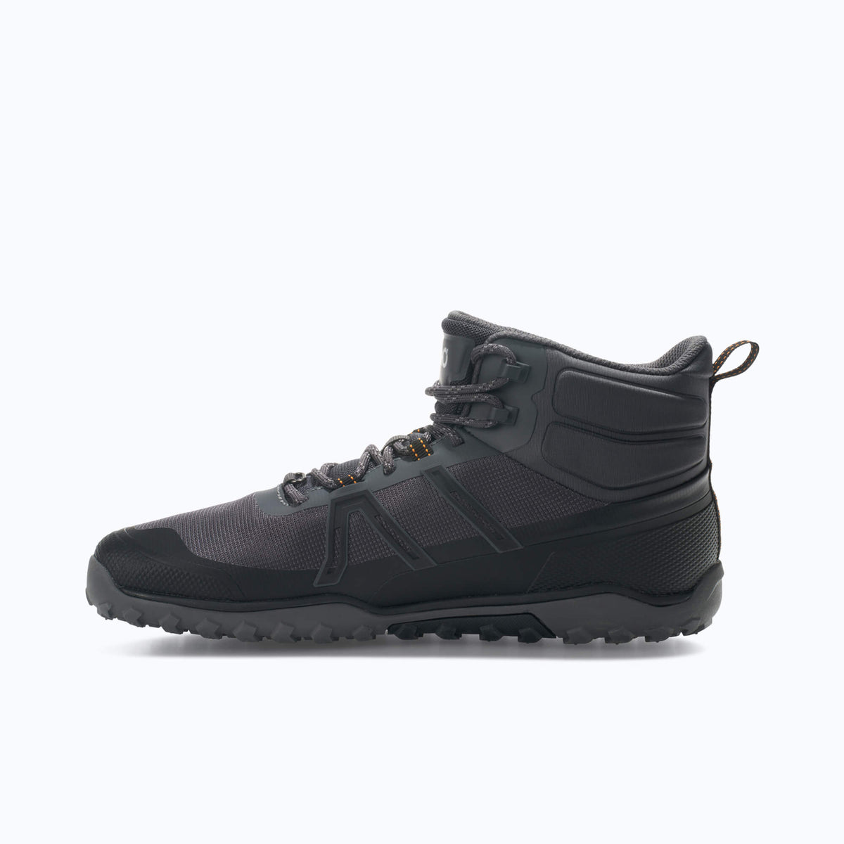 Xero Mens Scrambler Trail Mid Barefoot Hiking Boots - Asphalt/Black (Zero Drop)