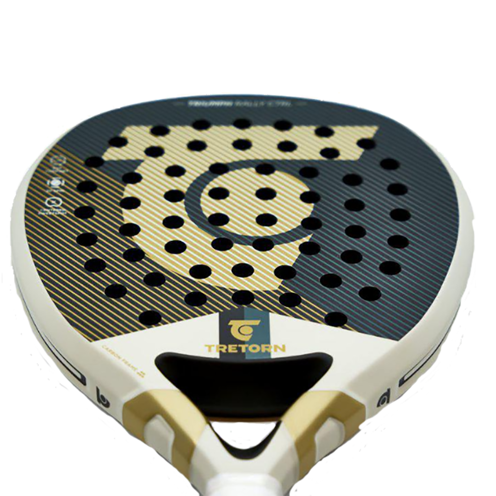 Tretorn Triumph Rally Control Padel Racquet Paddle Racket in Gold/White