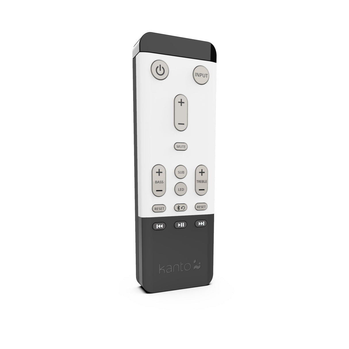 Kanto TUK 260W Matte White Powered Bookshelf Speakers with Headphone Out, USB Input, Dedicated Phono Pre-amp, Bluetooth - Pair