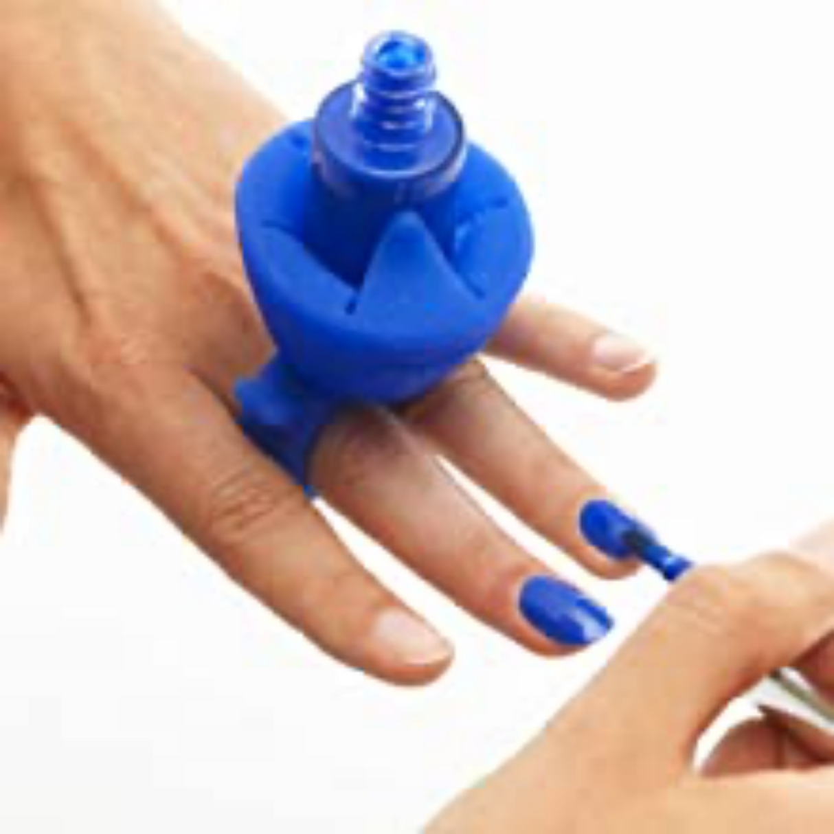 Tweexy Nail Polish Bottle Holder Washable Wearable Ring Silicone - Sapphire Night