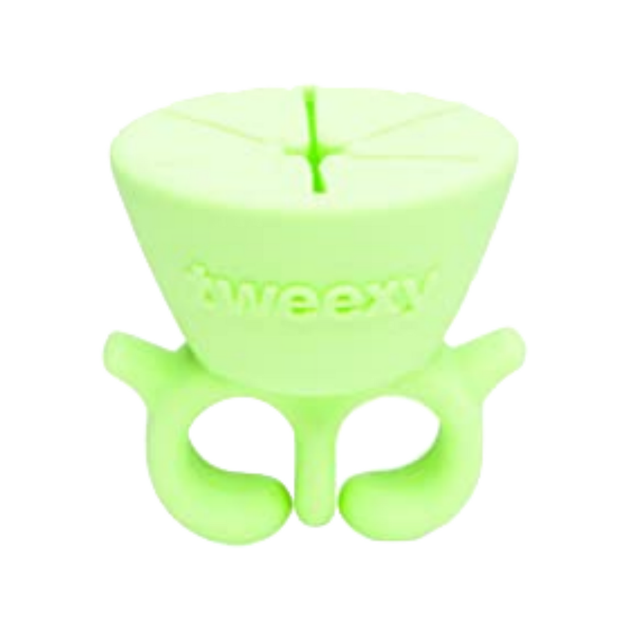 Tweexy Nail Polish Bottle Holder Washable Wearable Ring Silicone - California Green