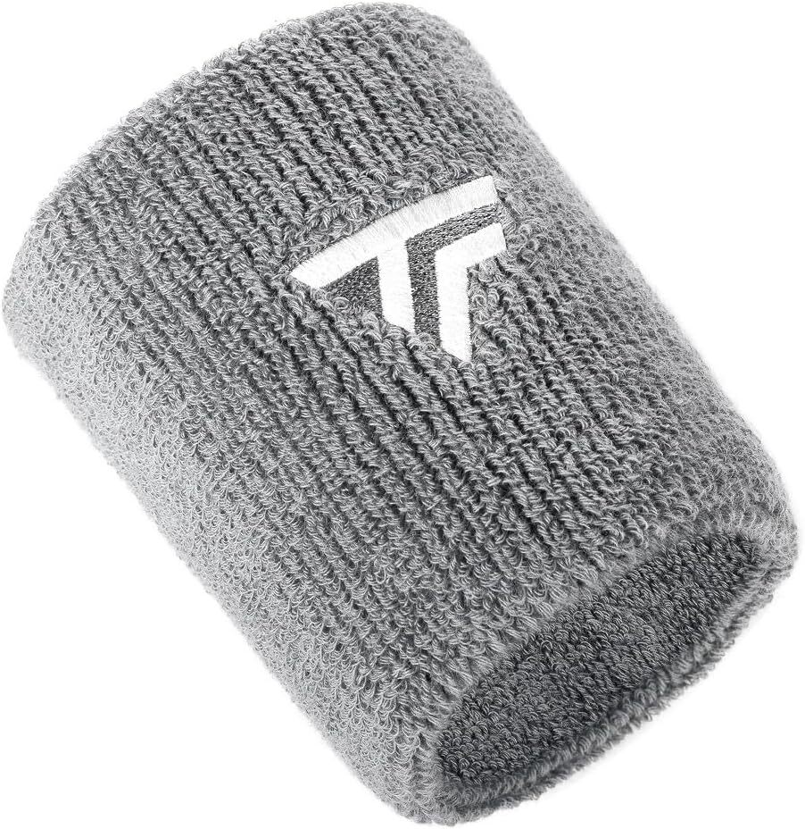 Tecnifibre XL Cotton Wristband - Silver (Tennis & Squash Sweatband)