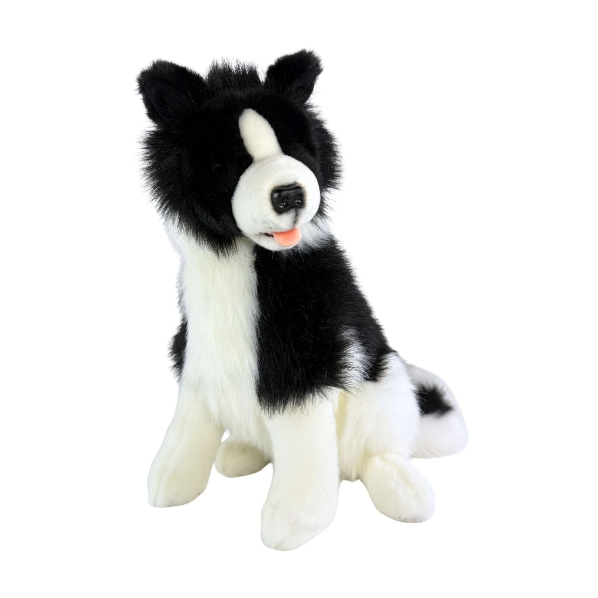 Bocchetta Tommy 35cm Sitting Border Collie Plush Toy (Realistic Stuffed Animal Dog Gift)