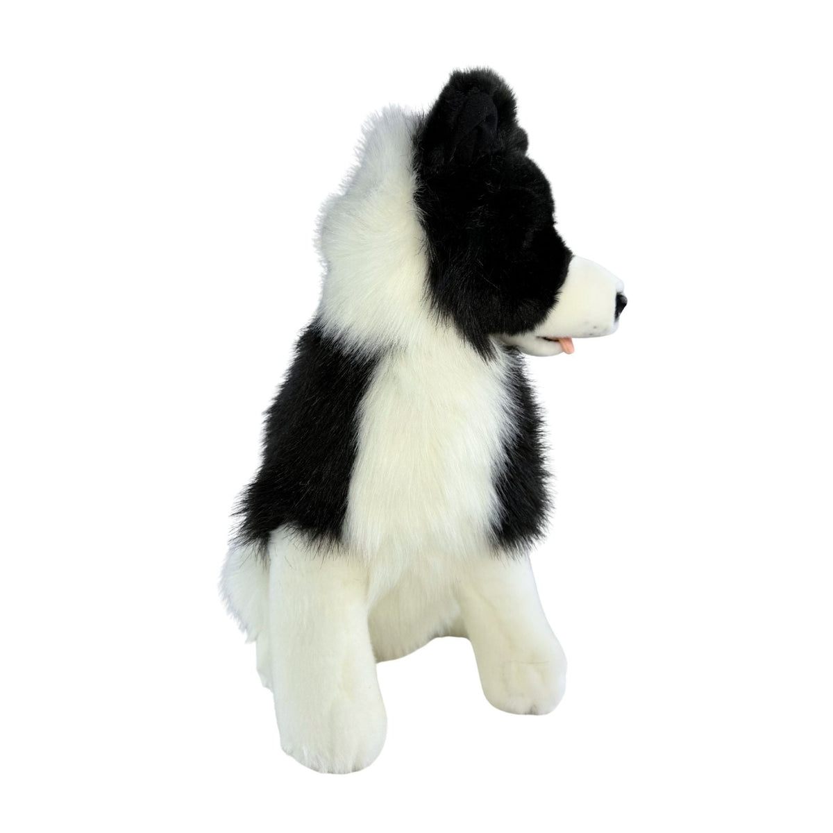 Bocchetta Tommy 35cm Sitting Border Collie Plush Toy (Realistic Stuffed Animal Dog Gift)