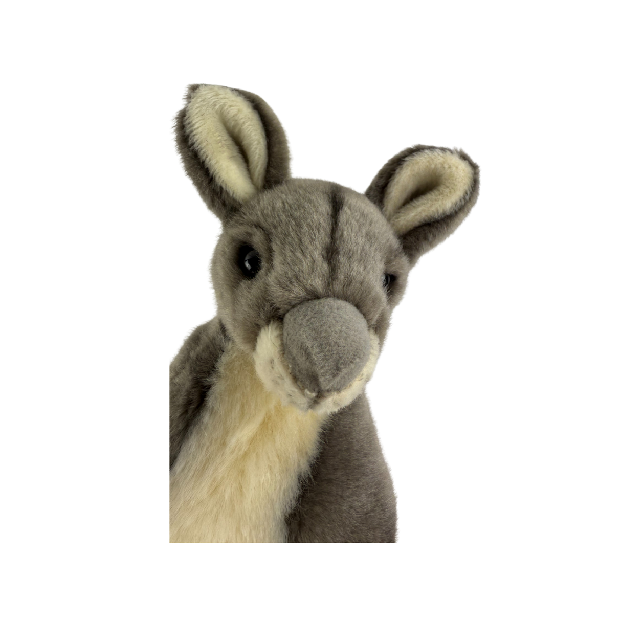 Bocchetta Tracy 26cm Grey Kangaroo with Joey Plush Toy (Australian Stuffed Animal Souvenir Gift)