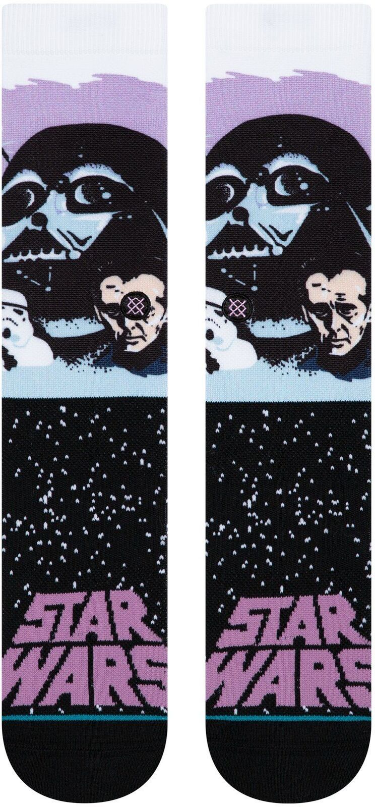 Stance Star Wars Darth Vader Classic Socks Unisex Size L 43–46 Cushioned Arch Support in Purple