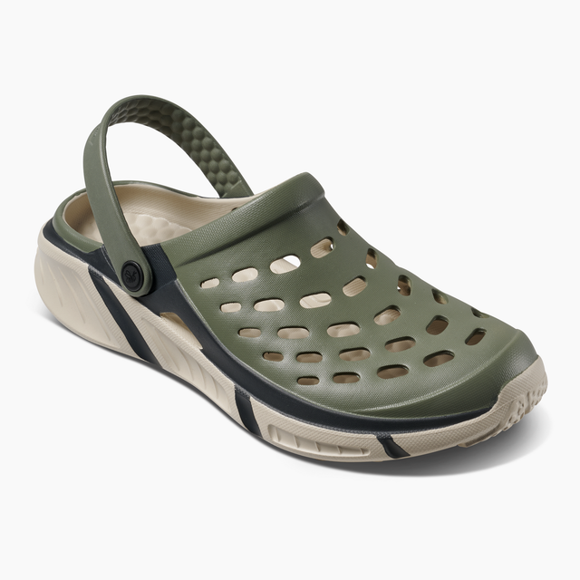 Joybees Adults Trekking Clogs Sandals Waterproof Shoes in Sage/Beige - Womens US 15 / Mens US 13