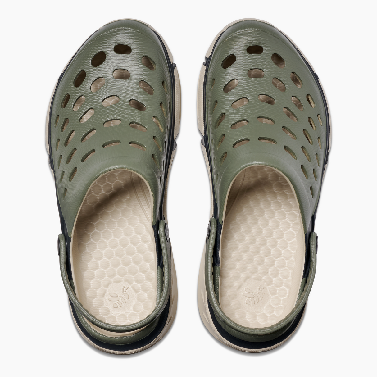 Joybees Adults Trekking Clogs Sandals Waterproof Shoes in Sage/Beige