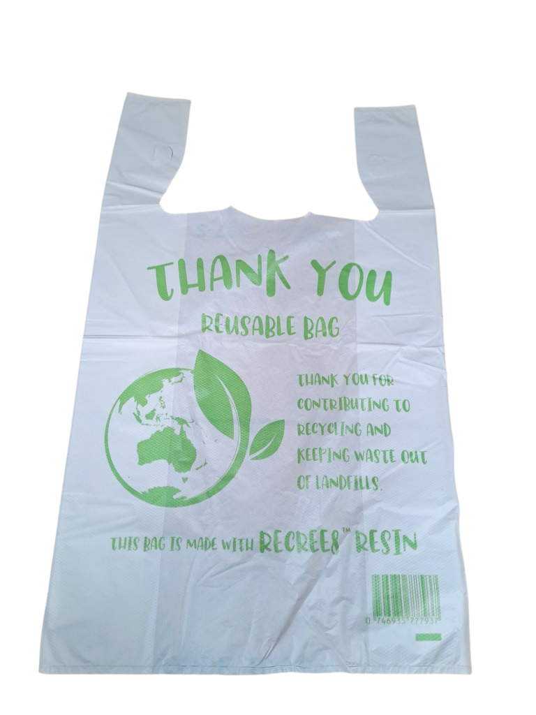 500pcs 54×33cm Large Reusable Plastic Singlet Shopping Bags