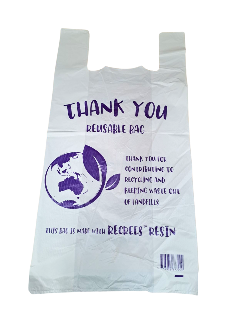 300pcs 75×40cm Jumbo Reusable Plastic Singlet Shopping Bags