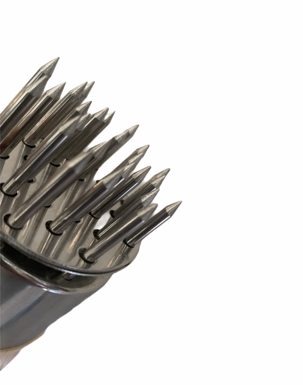 Wooden Handle Meat Tenderiser Stainless Steel Needle Hole Puncher Kitchen Tenderizer